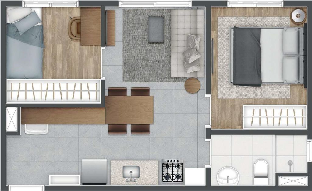 Apartamento à venda com 2 quartos, 34m² - Foto 12