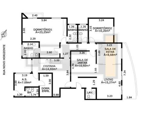 Apartamento à venda com 3 quartos, 142m² - Foto 3