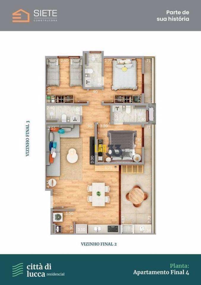 Apartamento à venda com 2 quartos, 98m² - Foto 12