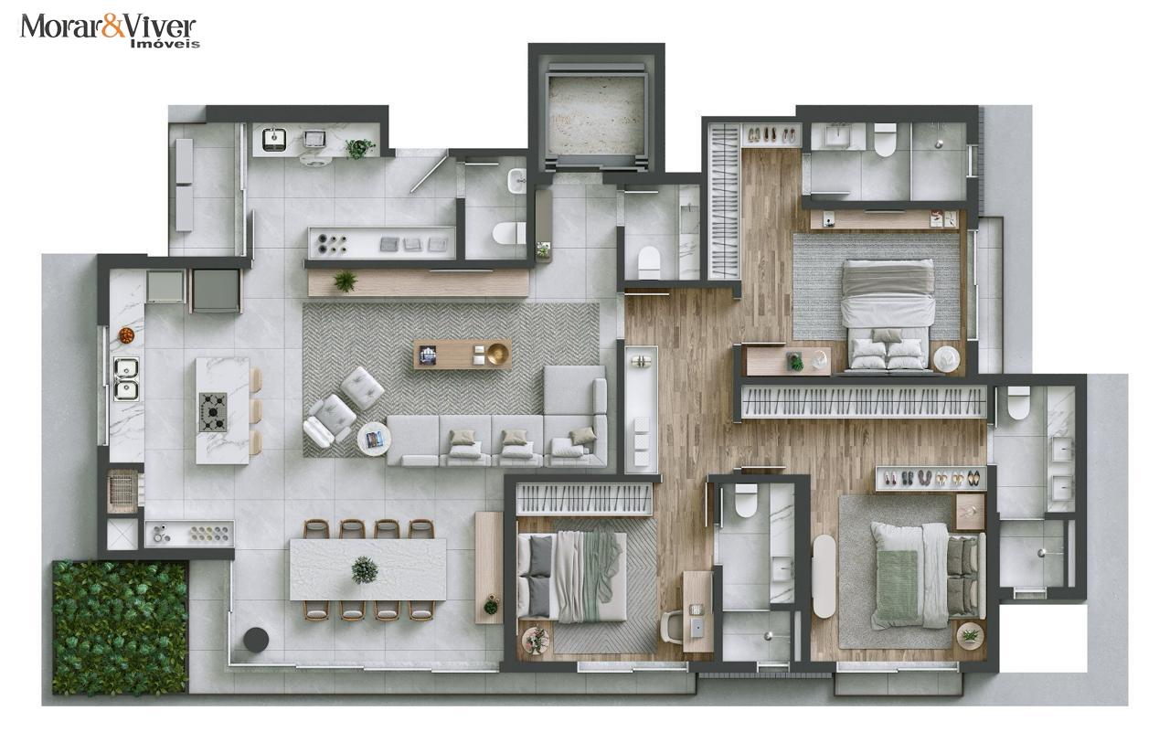 Apartamento à venda com 3 quartos, 166m² - Foto 30