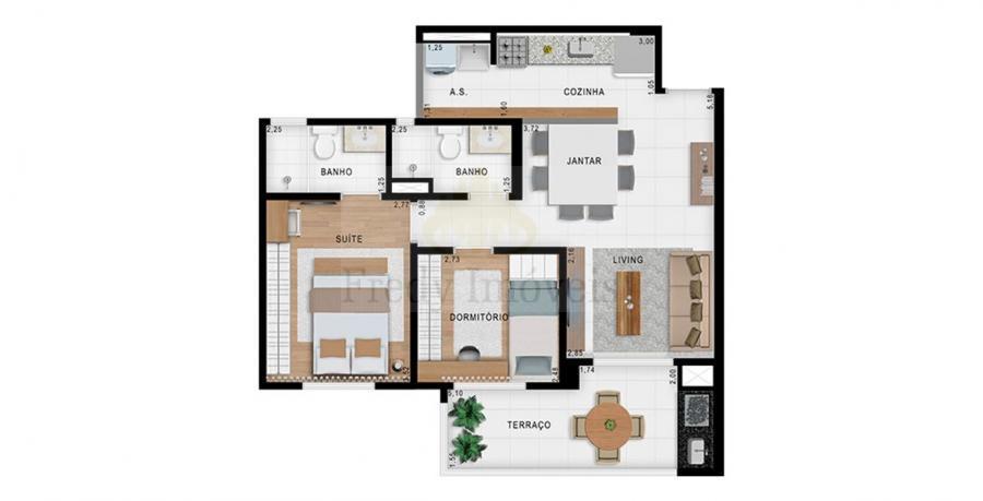 Apartamento à venda com 2 quartos, 65m² - Foto 15