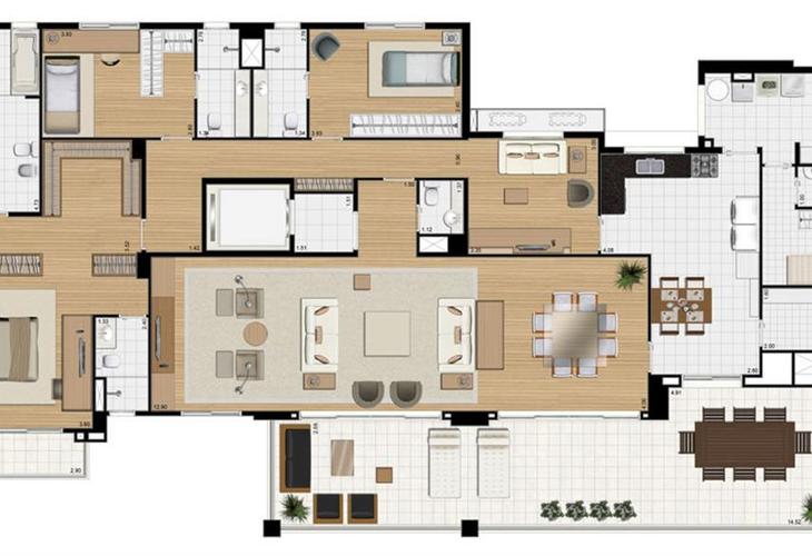 Apartamento à venda com 4 quartos, 274m² - Foto 20