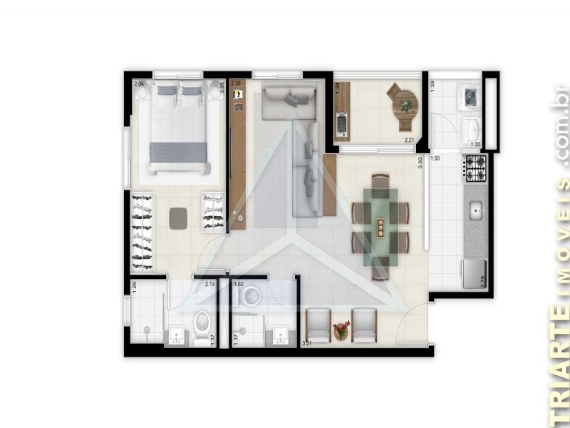 Apartamento à venda com 2 quartos, 50m² - Foto 14