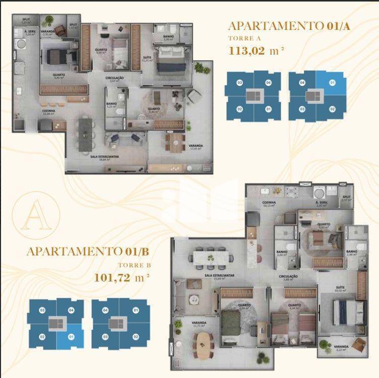 Apartamento à venda com 4 quartos, 101m² - Foto 12