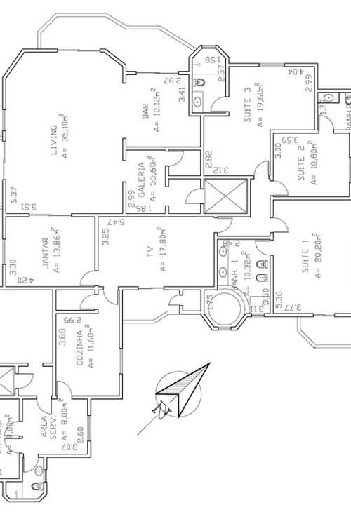 Apartamento à venda com 3 quartos, 260m² - Foto 2