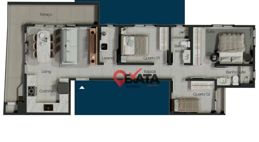 Apartamento à venda com 3 quartos, 93m² - Foto 8