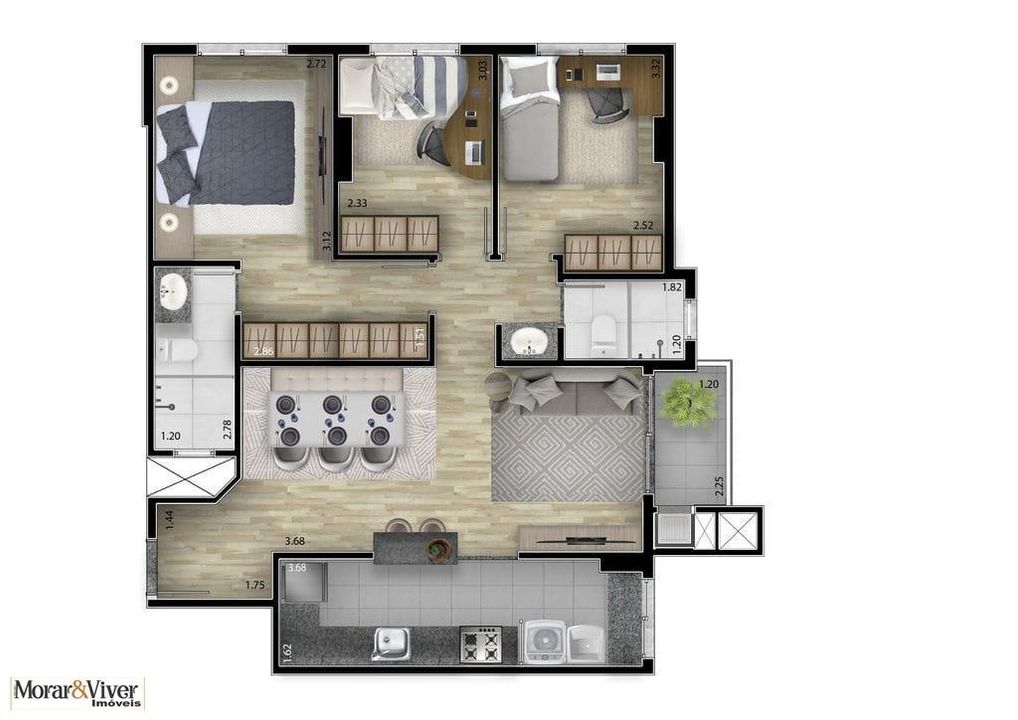 Apartamento à venda com 2 quartos, 68m² - Foto 30