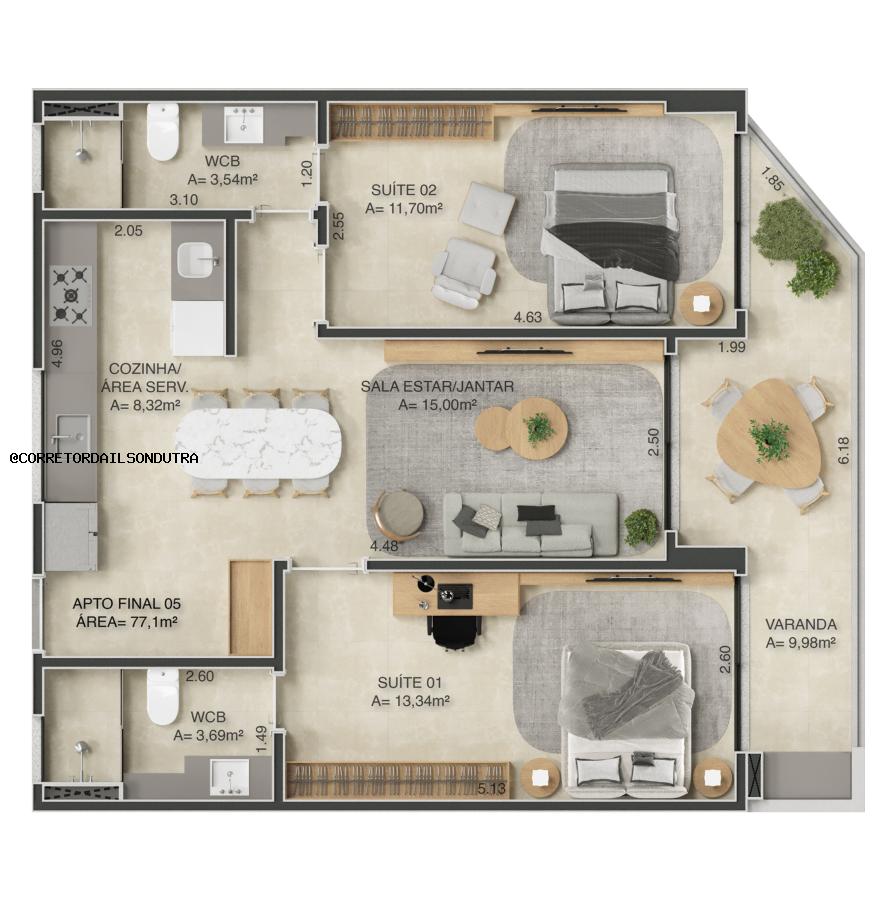 Casa à venda com 2 quartos, 77m² - Foto 5