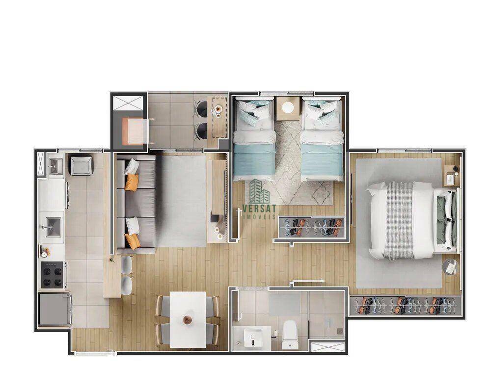 Apartamento à venda com 2 quartos, 46m² - Foto 9