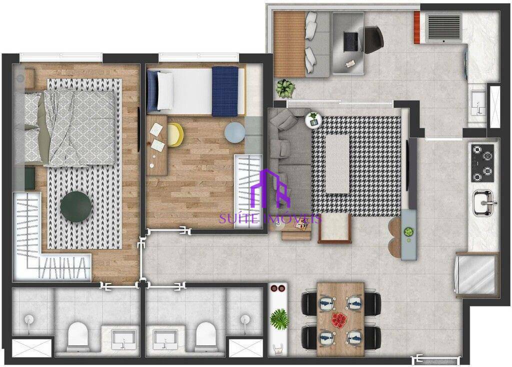 Apartamento à venda com 3 quartos, 84m² - Foto 1