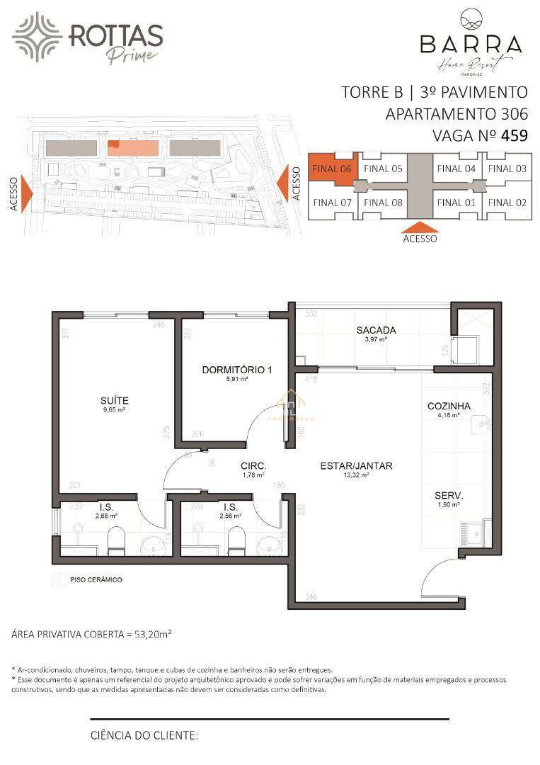 Apartamento à venda com 2 quartos, 53m² - Foto 7