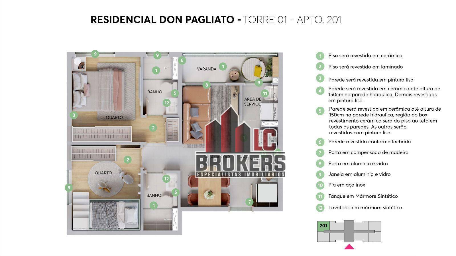 Apartamento à venda com 2 quartos, 43m² - Foto 16