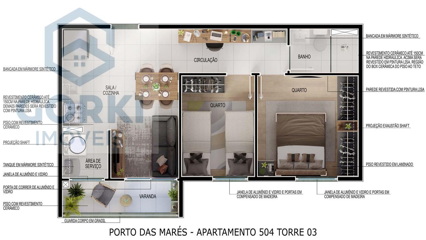 Apartamento à venda com 2 quartos, 39m² - Foto 24