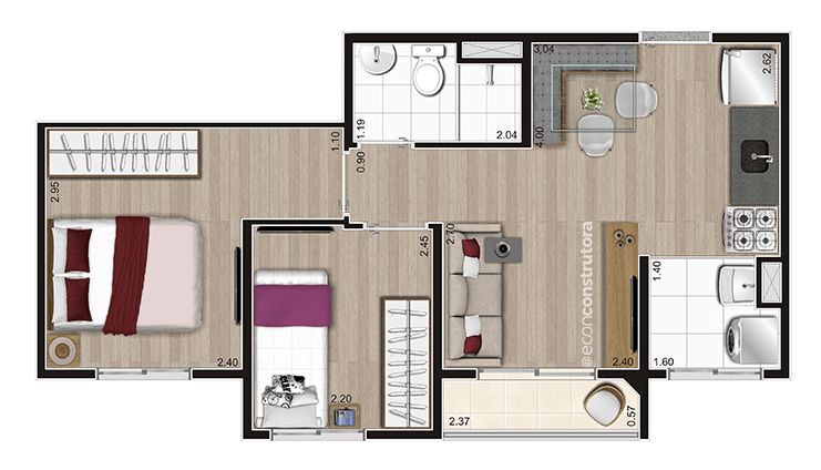 Apartamento à venda com 2 quartos, 37m² - Foto 40