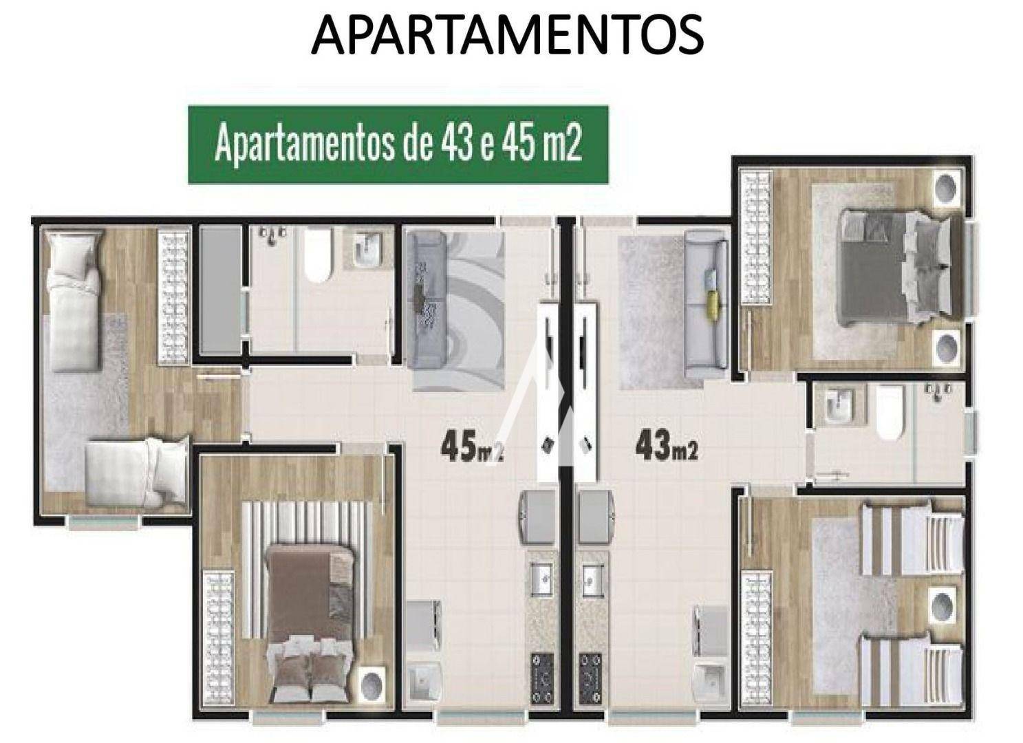 Apartamento à venda com 2 quartos, 43m² - Foto 10