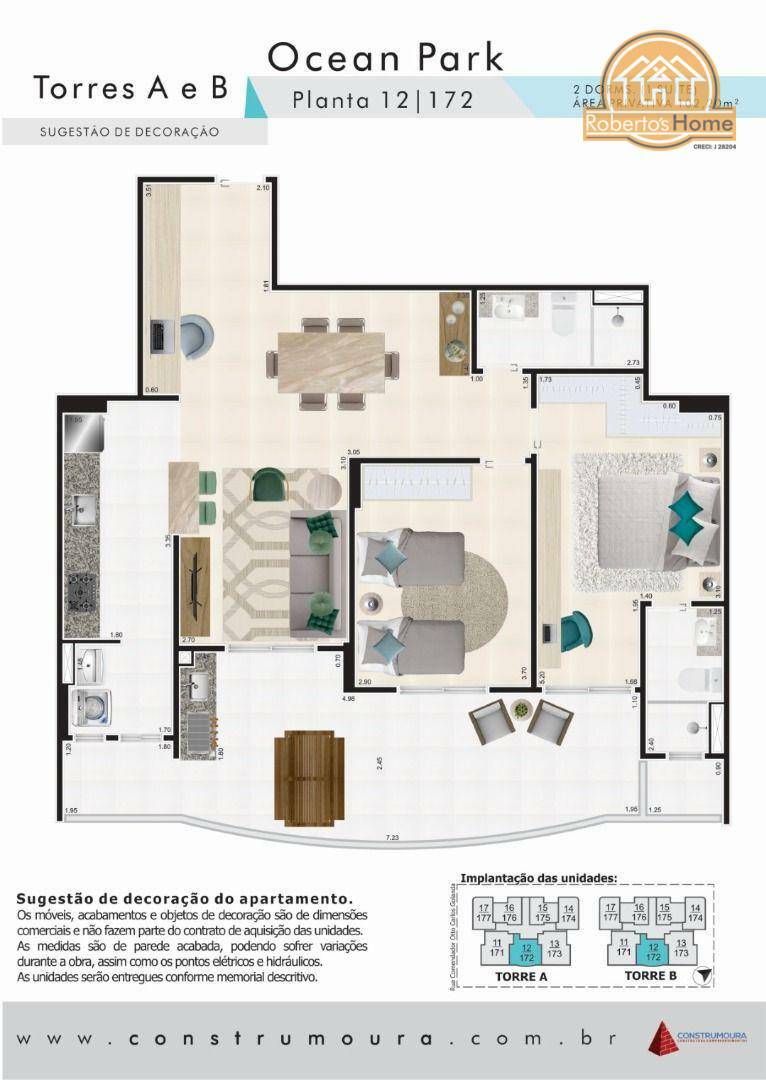 Apartamento à venda com 2 quartos, 102m² - Foto 6