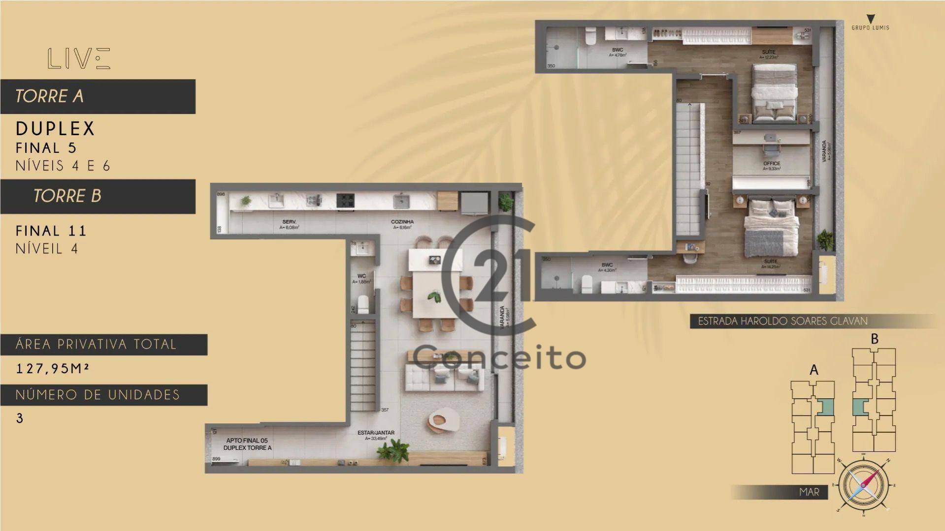 Apartamento à venda com 2 quartos, 127m² - Foto 15