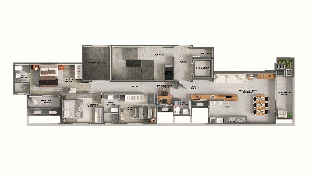 Apartamento, 3 quartos, 98 m² - Foto 6