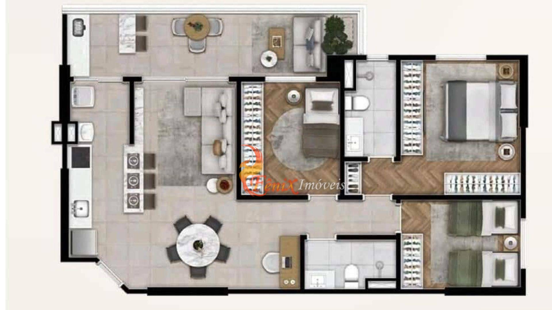 Apartamento à venda com 2 quartos, 69m² - Foto 9