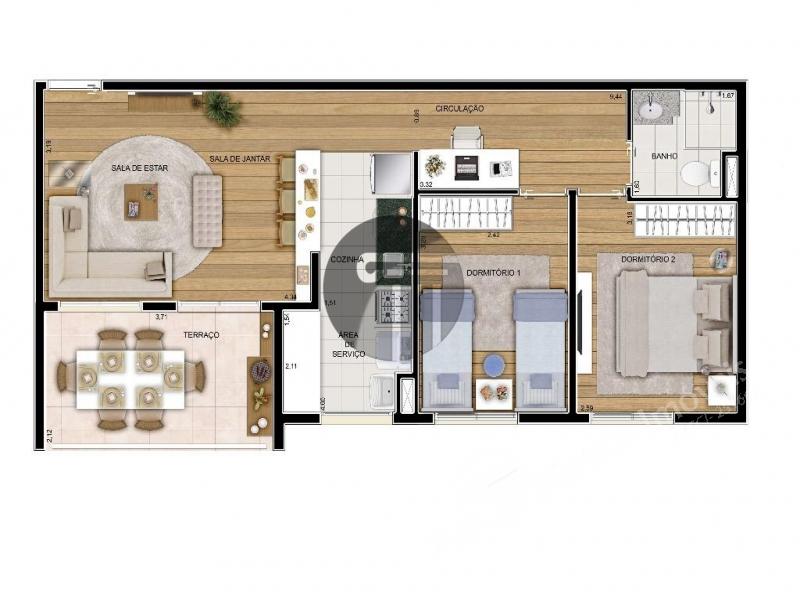 Apartamento à venda com 3 quartos, 78m² - Foto 6