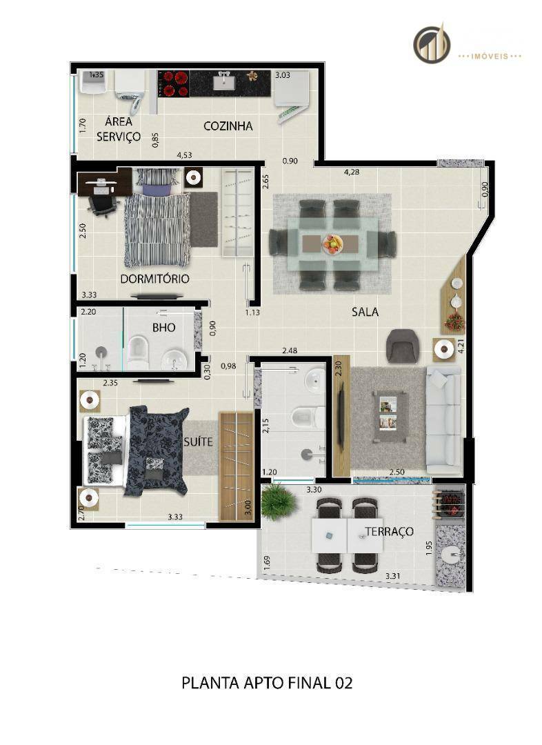 Apartamento à venda com 2 quartos, 60m² - Foto 42