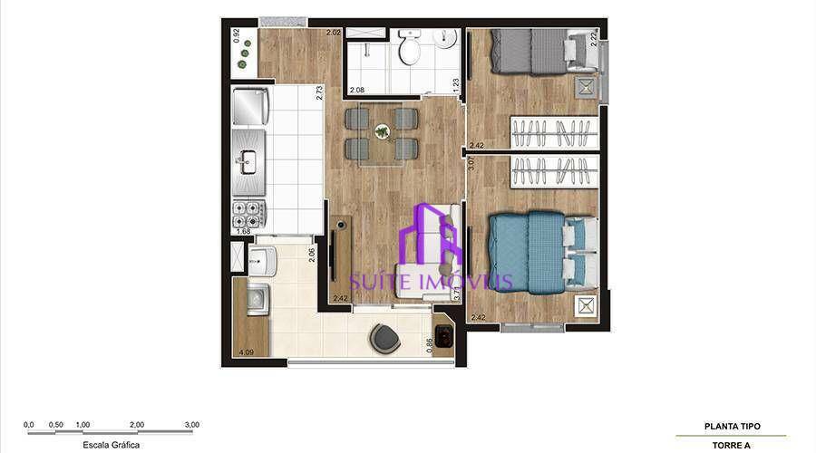 Apartamento à venda com 2 quartos, 41m² - Foto 17