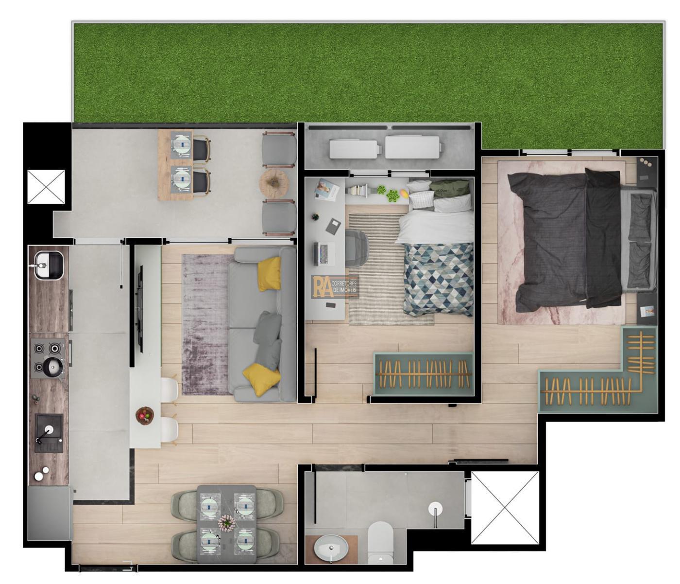 Apartamento à venda com 2 quartos, 55m² - Foto 43