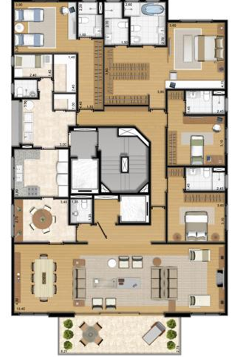 Apartamento à venda com 4 quartos, 281m² - Foto 6