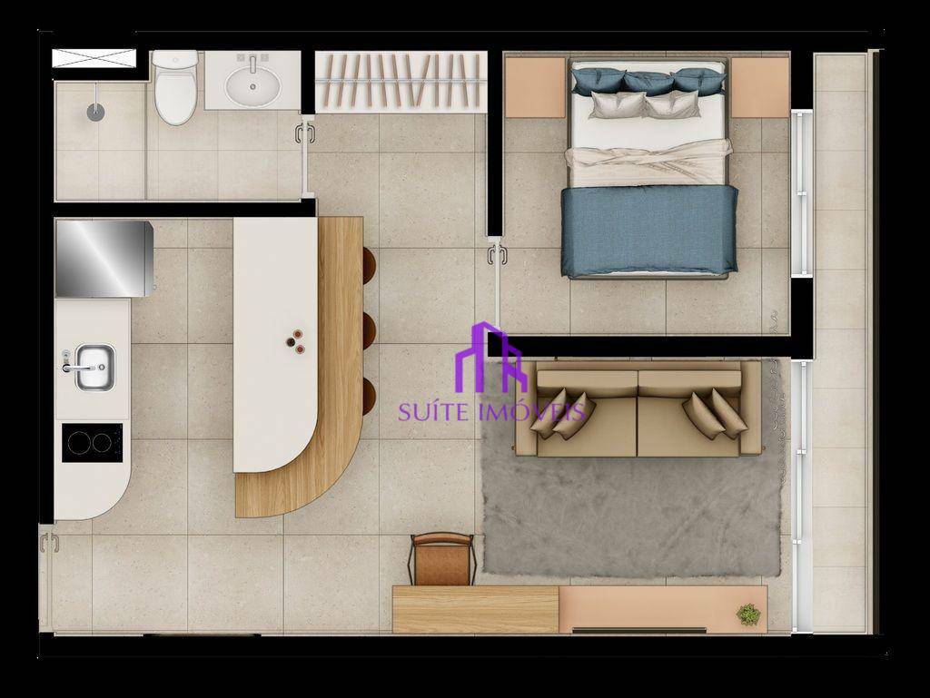 Apartamento à venda com 2 quartos, 36m² - Foto 5