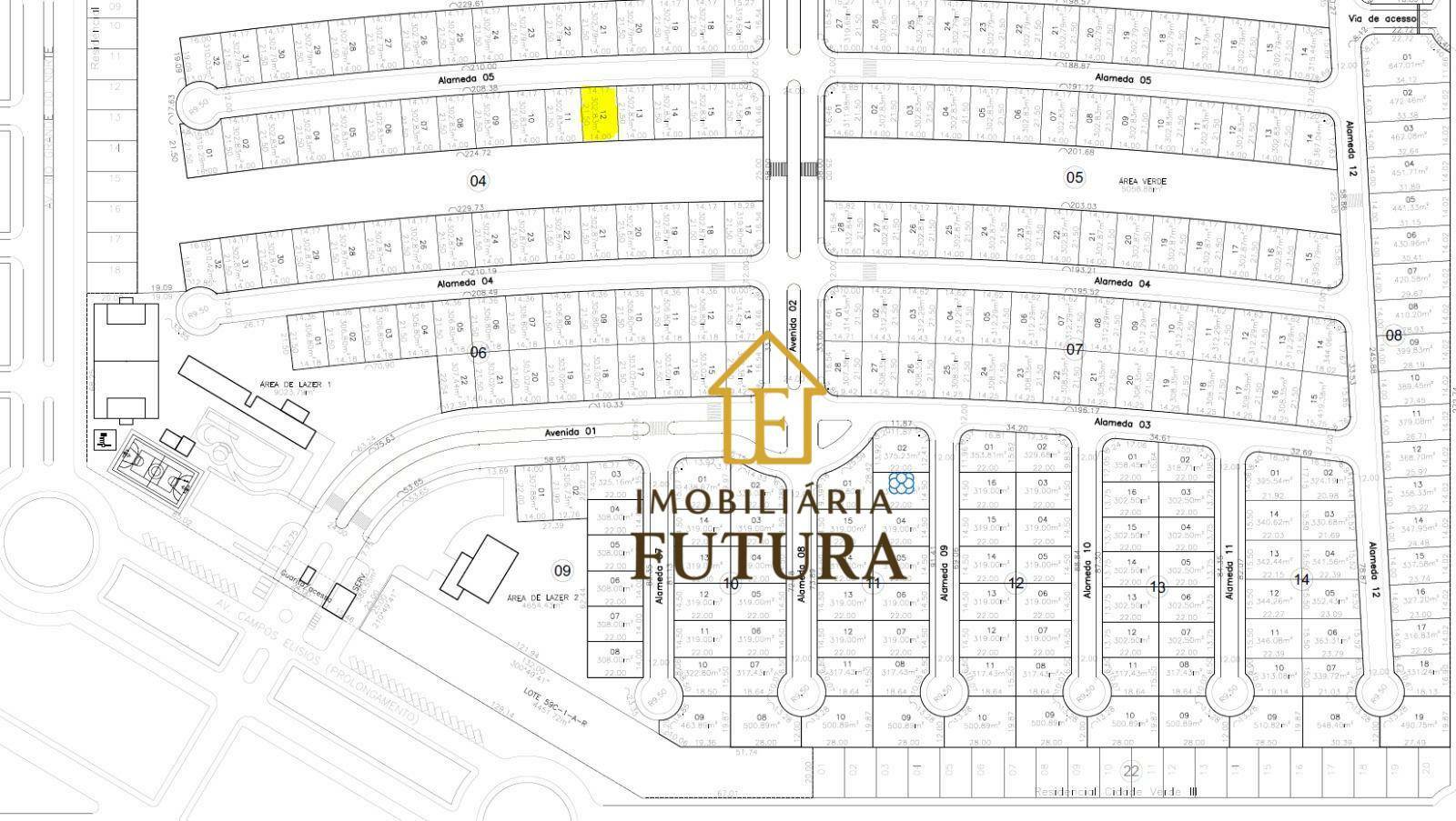 Loteamento e Condomínio, 302 m² - Foto 1