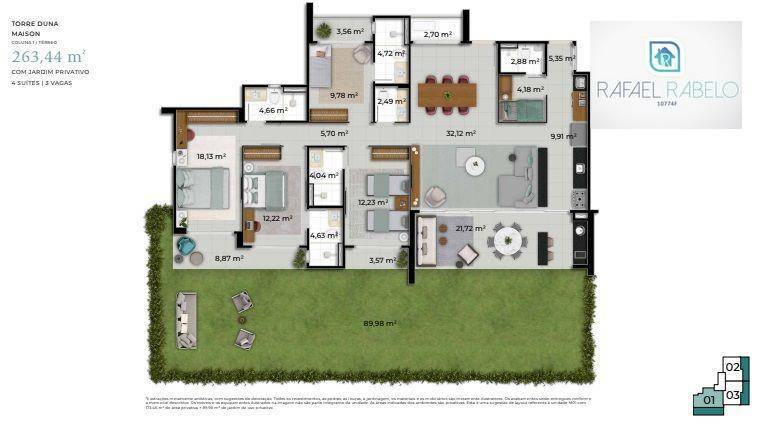 Apartamento à venda com 3 quartos, 124m² - Foto 39