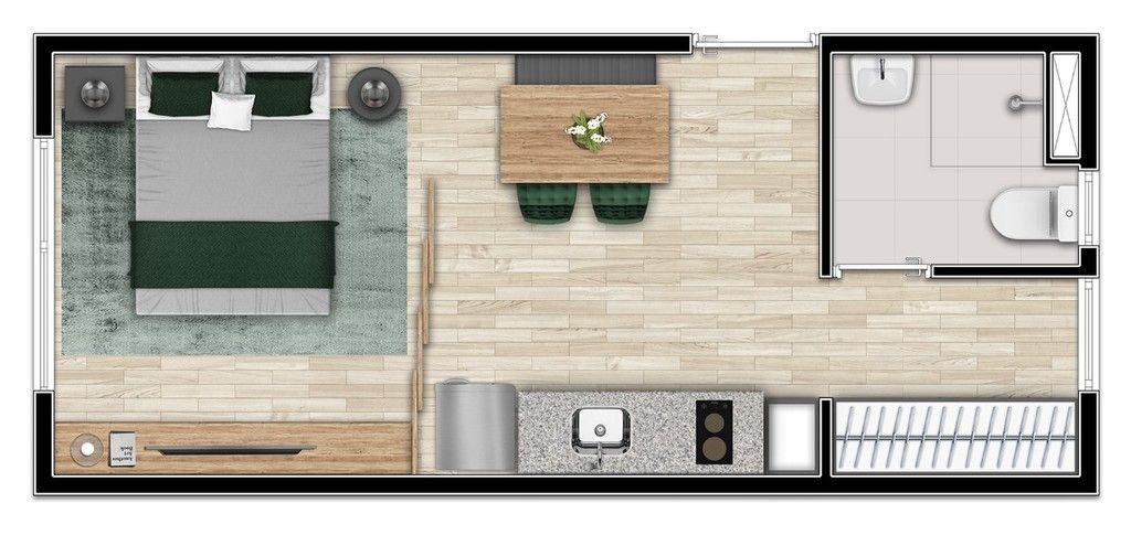 Kitnet e Studio à venda com 1 quarto, 25m² - Foto 13