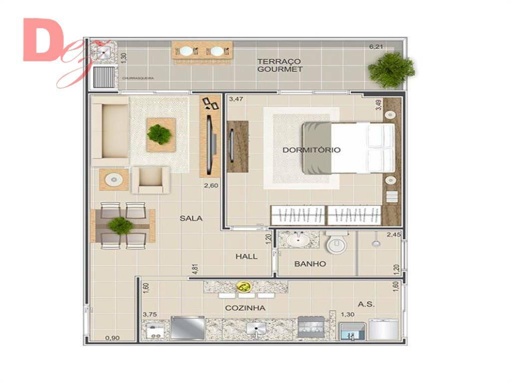 Apartamento à venda com 2 quartos, 78m² - Foto 7