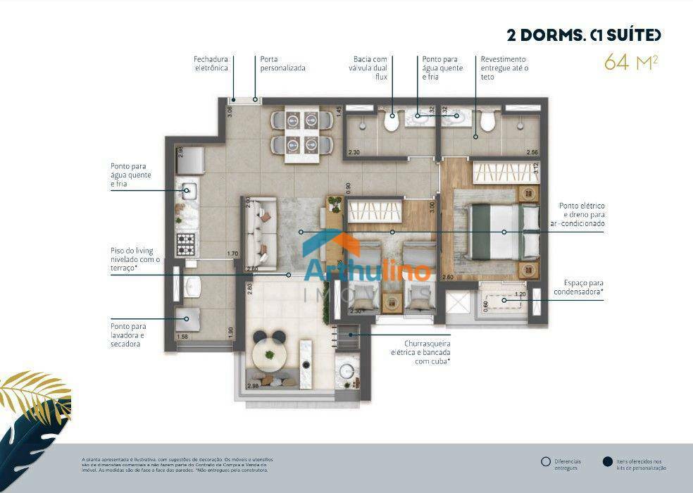 Apartamento à venda com 2 quartos, 65m² - Foto 23