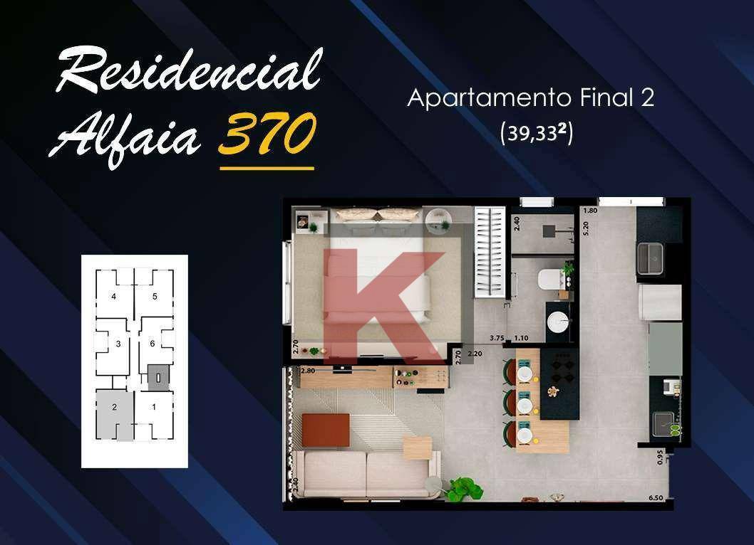 Apartamento à venda com 1 quarto, 35m² - Foto 19