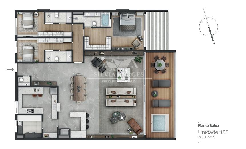 Apartamento à venda com 3 quartos, 220m² - Foto 14