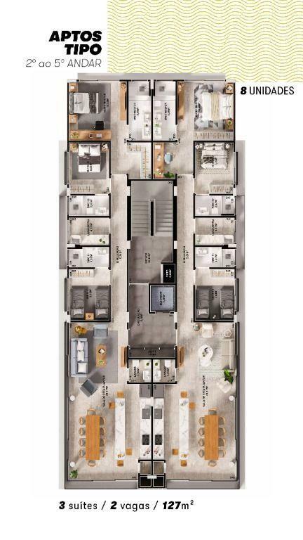 Apartamento à venda com 3 quartos, 127m² - Foto 10