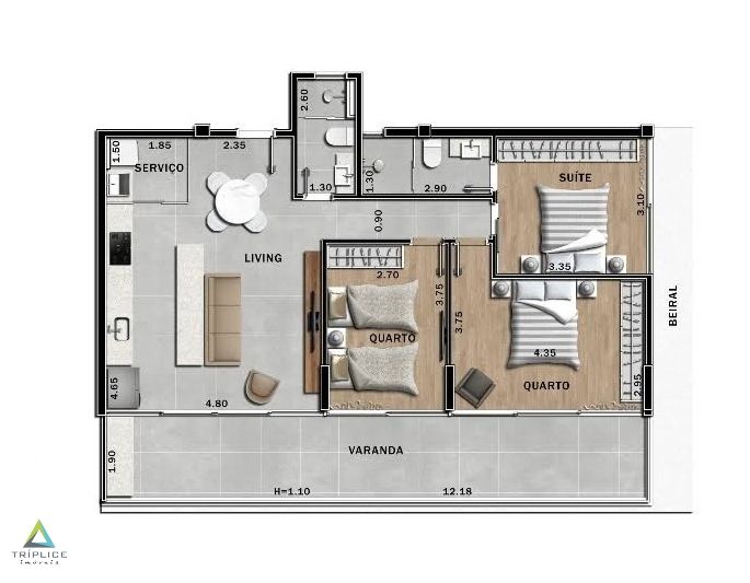 Apartamento à venda com 2 quartos, 61m² - Foto 102