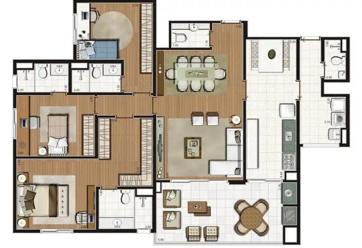 Apartamento à venda com 3 quartos, 155m² - Foto 5