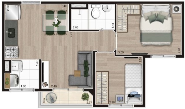 Apartamento à venda com 2 quartos, 37m² - Foto 22