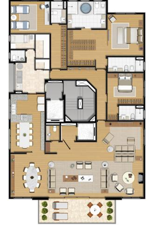 Apartamento à venda com 4 quartos, 281m² - Foto 2