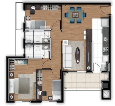 Apartamento à venda com 3 quartos, 82m² - Foto 37