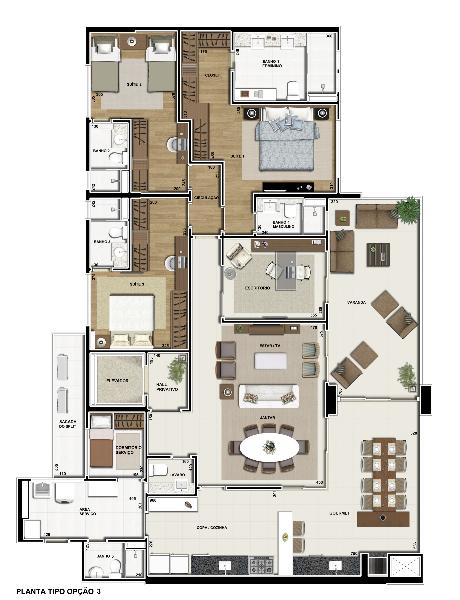 Apartamento à venda com 4 quartos, 251m² - Foto 19