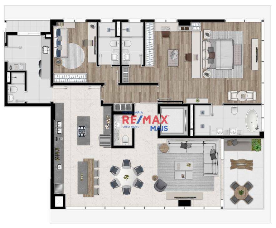 Apartamento à venda com 3 quartos, 190m² - Foto 24