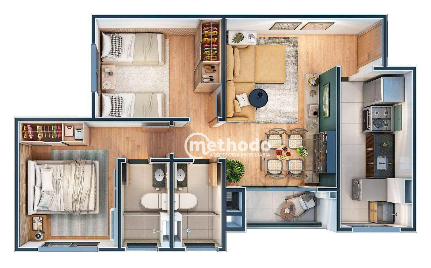 Apartamento para alugar com 2 quartos, 54m² - Foto 24