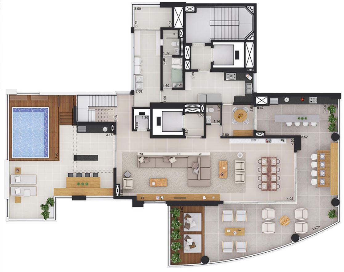 Apartamento à venda com 4 quartos, 554m² - Foto 6