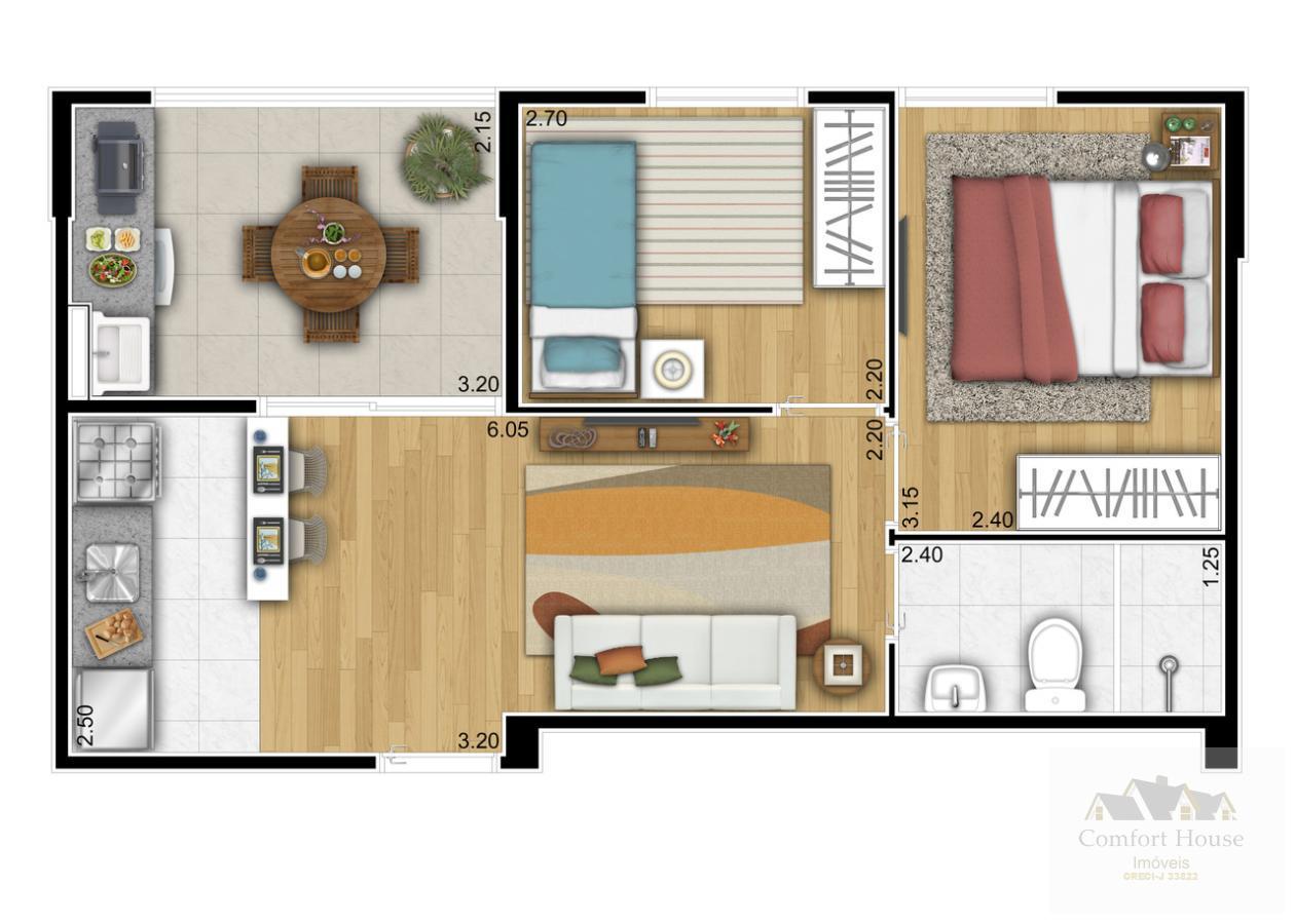 Apartamento à venda com 2 quartos, 42m² - Foto 13