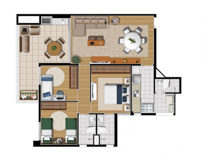 Apartamento à venda com 3 quartos, 94m² - Foto 7