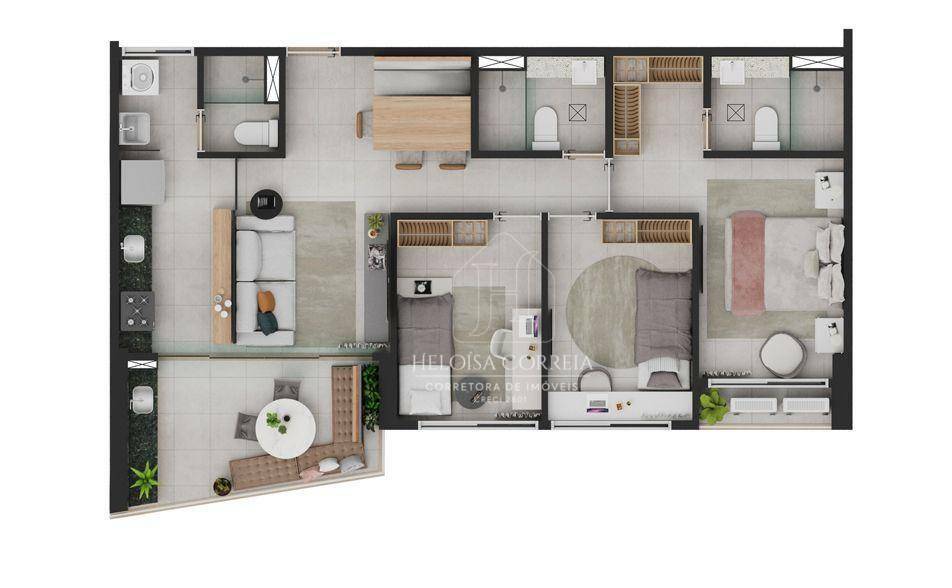 Apartamento à venda com 2 quartos, 97m² - Foto 19