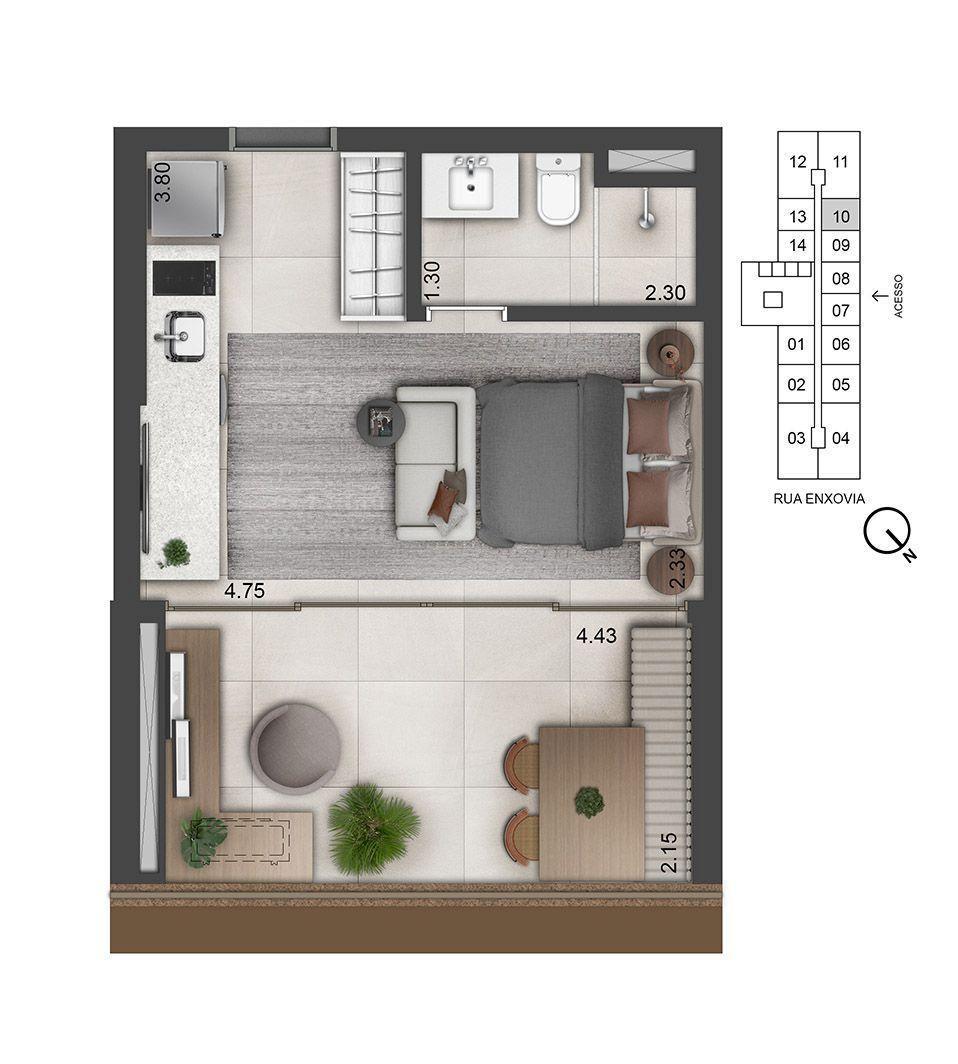 Apartamento à venda com 2 quartos, 70m² - Foto 5